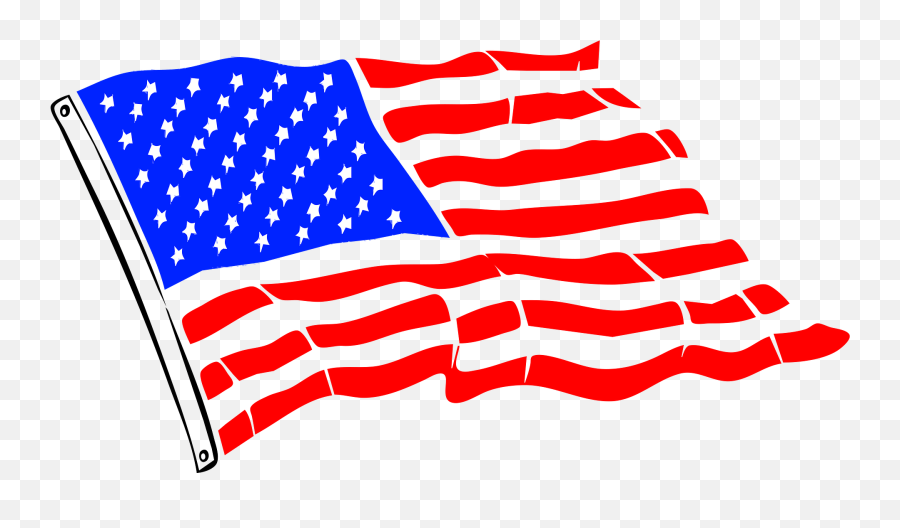 Usa Flag Clipart Free Download Transparent Png Creazilla - Banderas De Eeuu En Vector Emoji,American Flag Clipart