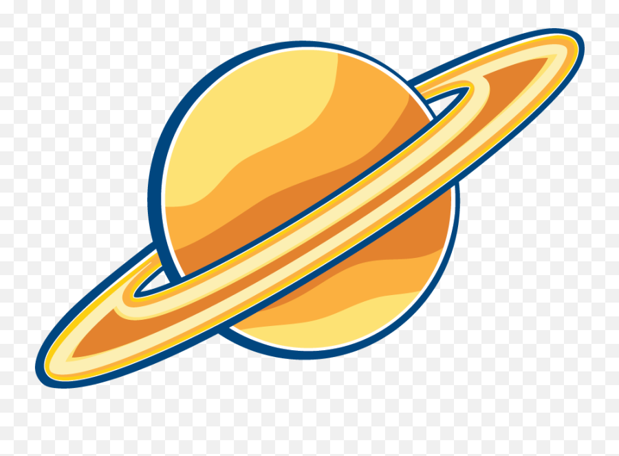 Planet Clipart Saturn Planet Saturn - Transparent Saturn Cartoon Png Emoji,Saturn Png