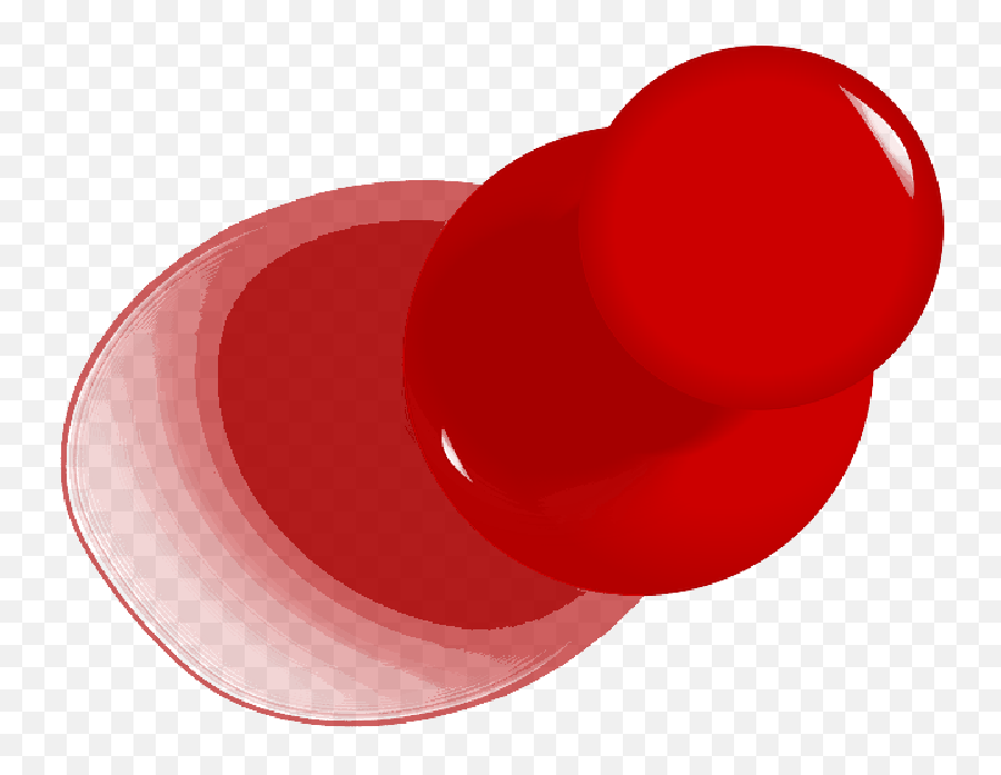 Red Thumbtack Png - Solid Emoji,Thumbtack Png