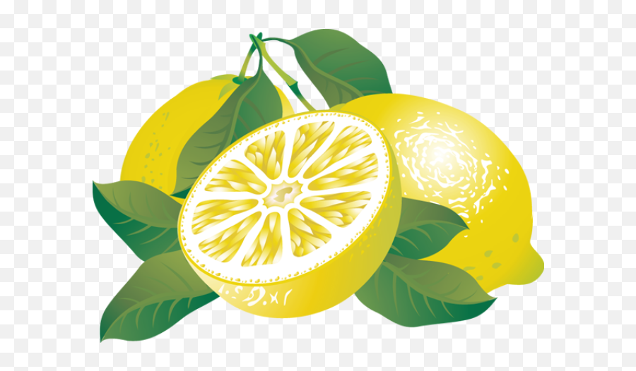 Lemon Citrus Fruit Clipart - Clip Art Citrus Emoji,Fruit Clipart