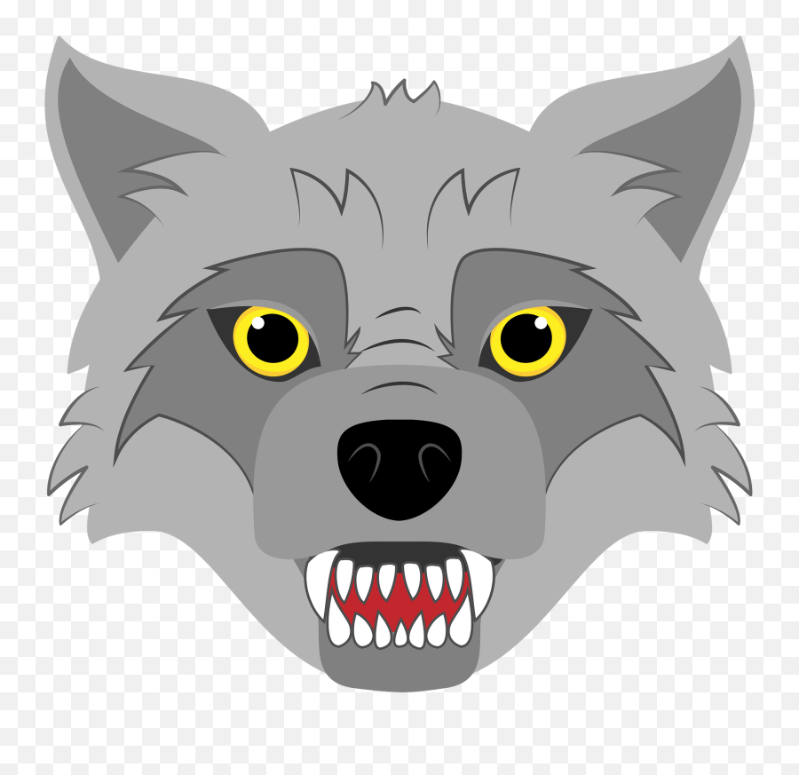 Big Bad Wolf Face Clipart Free Download Transparent Png - Printable Wolf Mask Emoji,Wolf Clipart