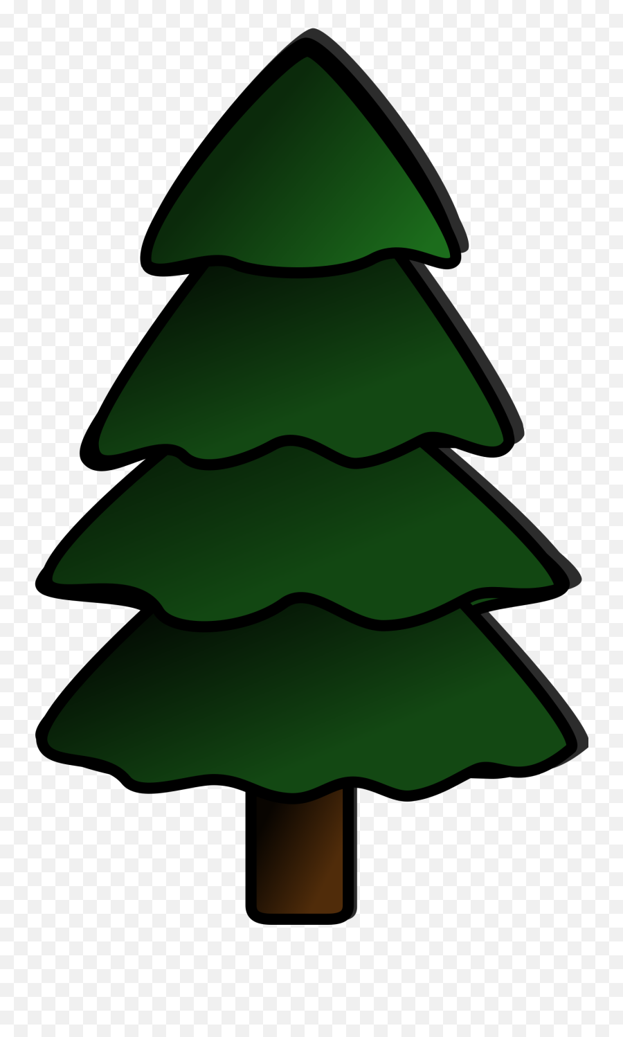 Library Of Christmas Tree Forest Svg Black And White Library - Clip Art Pine Tree Emoji,Christmas Tree Clipart