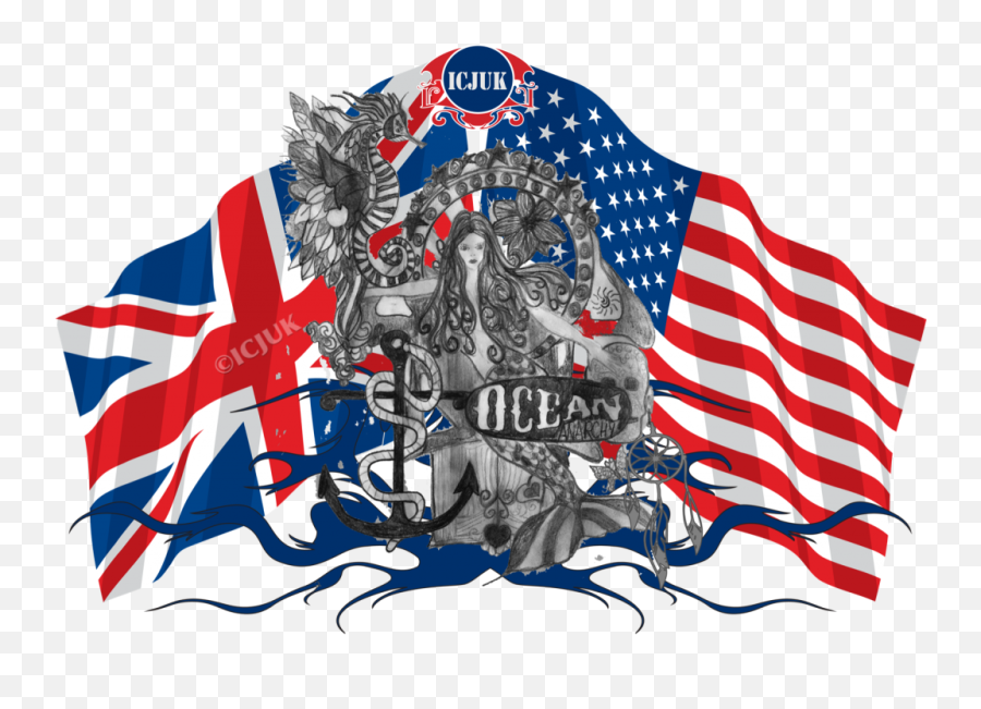 Transparent Distressed American Flag - Rule Britannia Usa Emoji,Distressed American Flag Clipart