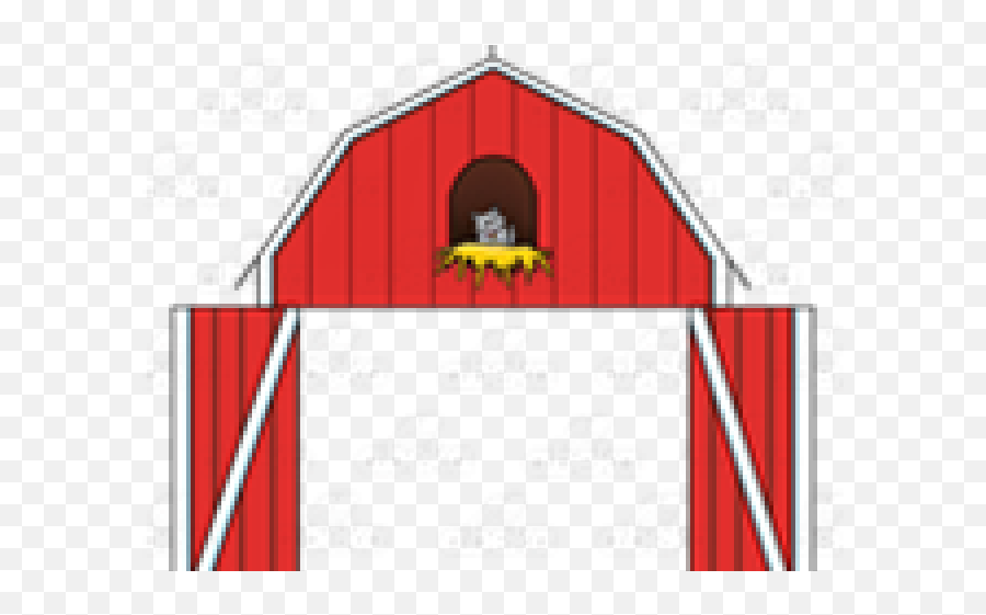 Barn Clipart Open Door - Open Barn Doors Clipart Emoji,Barn Clipart