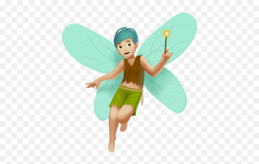 Fairies Clipart Ethnic - Male Fairy Emoji,Fairy Clipart