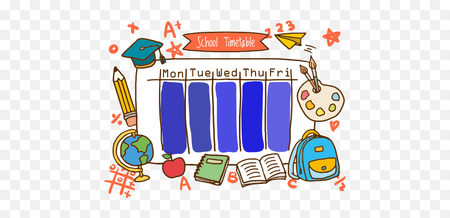 School Timetable Software Emoji,Scheduling Clipart