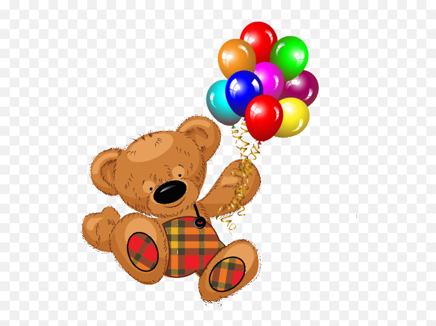 Teddy Bear Images Ballon Birthday Balloons Tigger - 4 Clip Art Emoji,Birthday Balloons Clipart