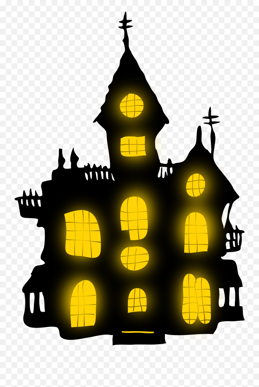 Halloween Haunted House Haunted Attraction Clip Art - Png Halloween Castle Emoji,Haunted House Clipart