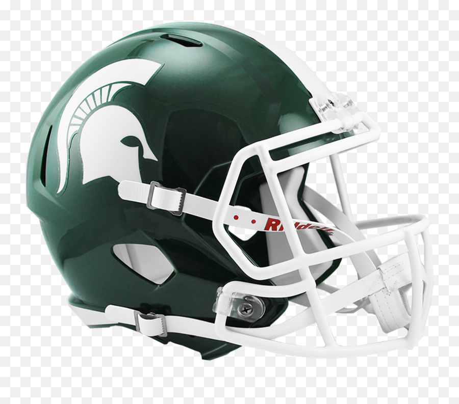 Michigan State Spartans Speed Revolution Authentic Football Helmet - Buy At Khc Sports Emoji,Michigan State Spartans Logo