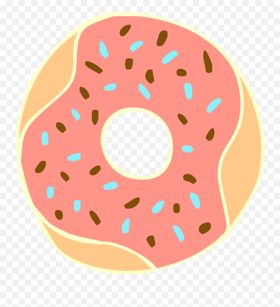 Download Cute Food Clipart - Doughnut Png Image With No Emoji,Bagels Clipart