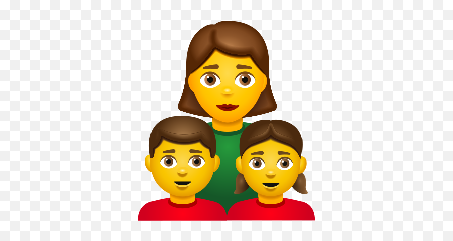 Family Woman Girl Boy Icon In Emoji Style,Family Emoji Png