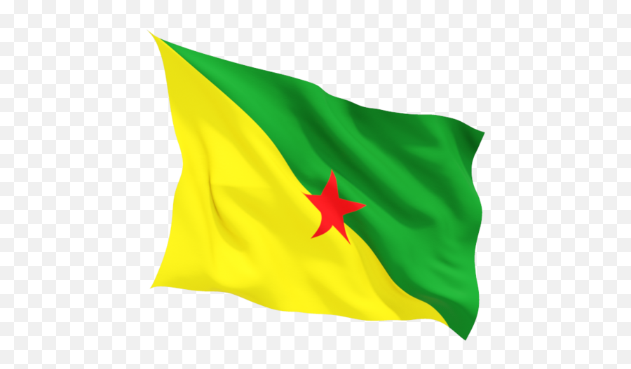 Fluttering Flag Illustration Of Flag Of French Guiana Emoji,French Flag Png