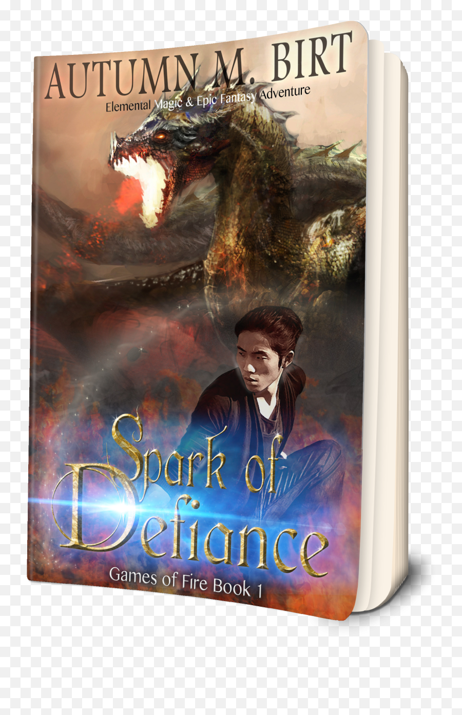 Spark Of Defiance - Signed Paperback Autumn Writing Emoji,Fire Spark Png