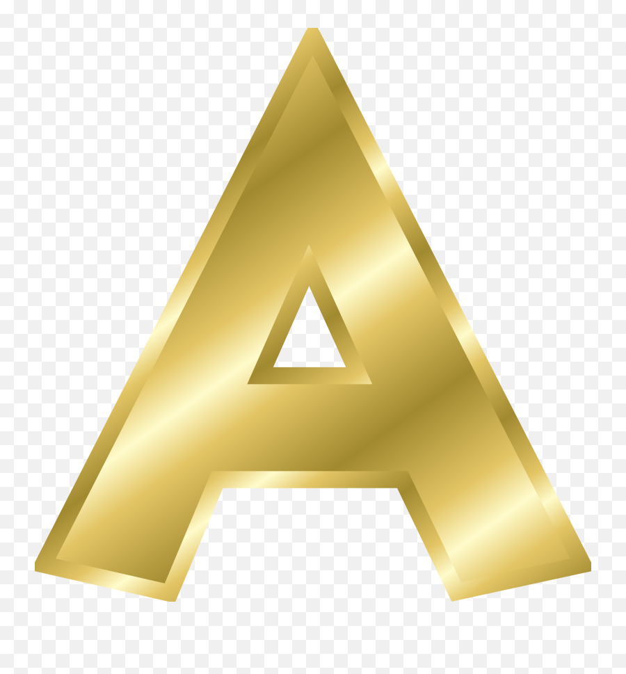 Letter Png Images Free Clipart - Alphabet Letter A Gold Emoji,A+ Clipart
