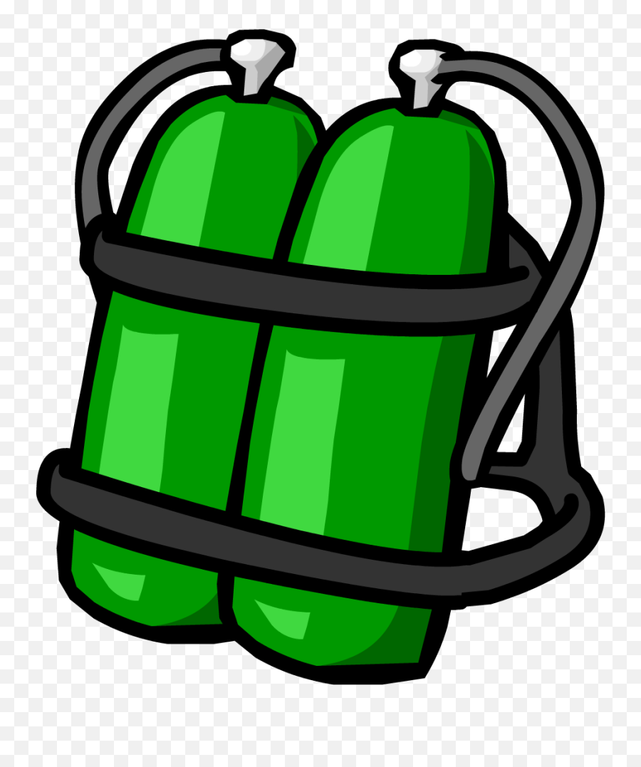 Download Hd Scuba Tank - Oxygen Cylinders Clipart Png Diving Oxygen Tank Cartoon Emoji,Tank Clipart