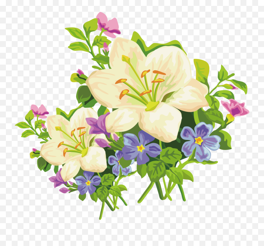 Belladonna Flower Clip Aart - Easter Flowers Clipart Emoji,Easter Lily Clipart