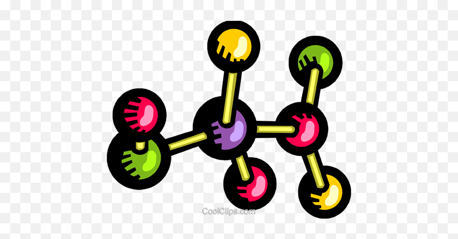 Molecules And Atoms Royalty Free Vector Clip Art - Dot Emoji,Atom Clipart