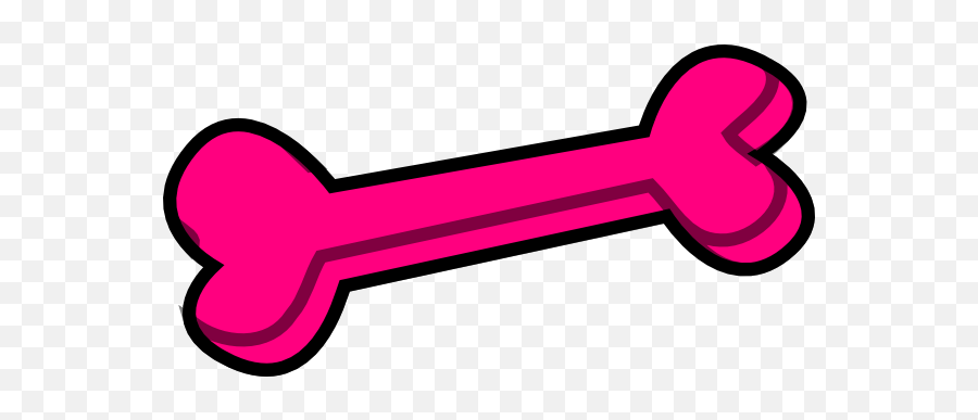 Dog Bone Clip Art - Pink Dog Bone Clipart Emoji,Dog Clipart
