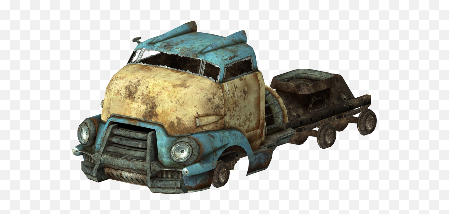 Download Link - Fallout 4 Semi Truck Full Size Png Image Semi Fallout Truck Emoji,Semi Truck Png