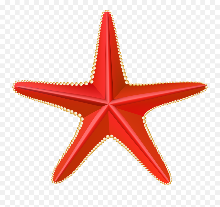 Starfish Clipart Christmas Starfish - Estrela Do Mar Vermelha Png Emoji,Starfish Clipart