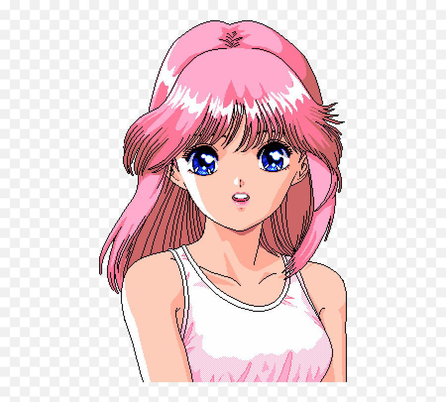 Download Hd 527 Images About Animemanga Png - Pixel Art Anime Hd Emoji,Anime Girl Png