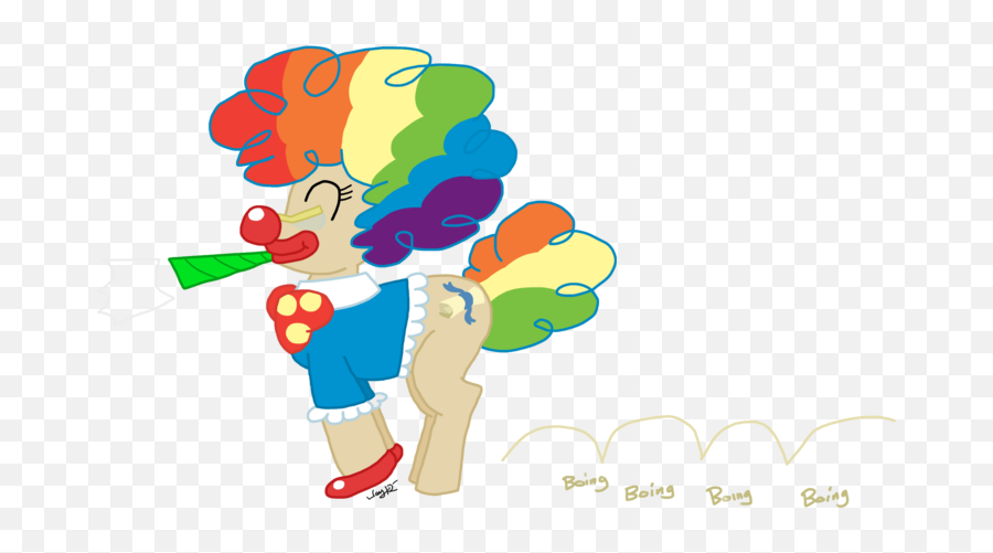 Captain - My Little Pony Mayor Mare The Clown Emoji,Clown Wig Png