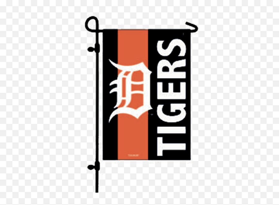 Detroit Tigers Garden Flag - Detroit Tigers D Emoji,Detroit Tigers Logo