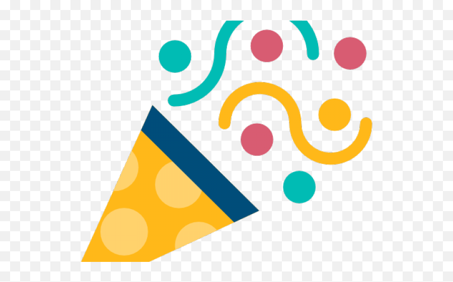 Download Hd Confetti Clipart Party Horn - Birthday Elements Confetti Horn Gold Png Emoji,Confetti Clipart