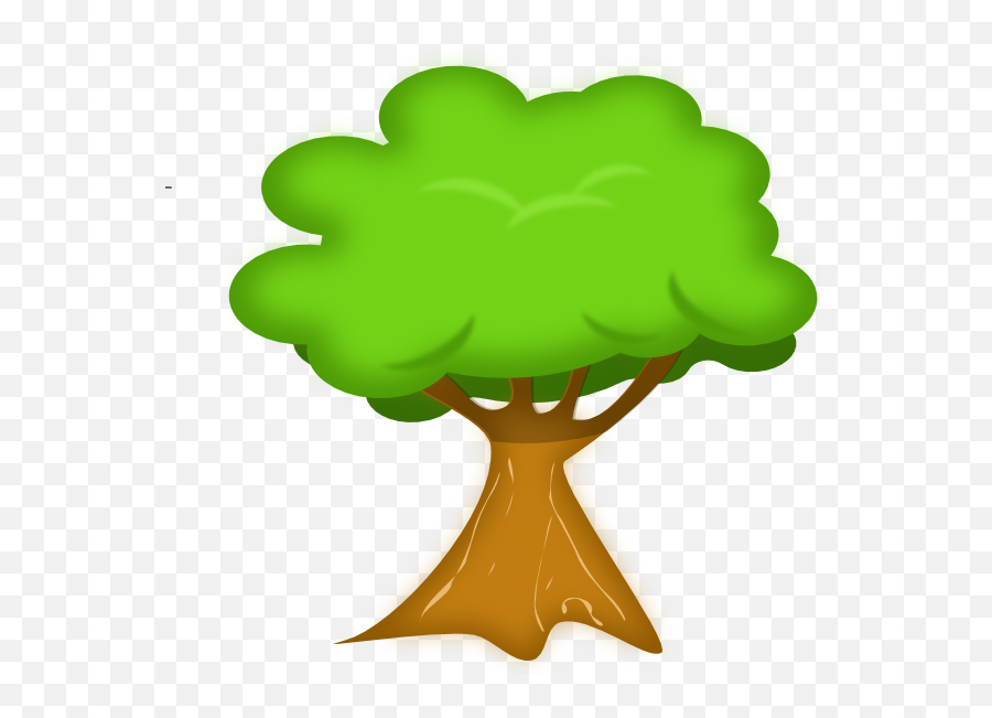 Cartoon Oak Tree Clipart - Clip Art Bay Tree Animation Emoji,Oak Tree Clipart