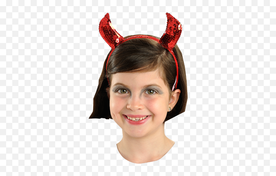 Download Hd Red Devil Horns Large - Røde Djævlehorn Young Girl Big Horn Goat Art Emoji,Devil Horn Png