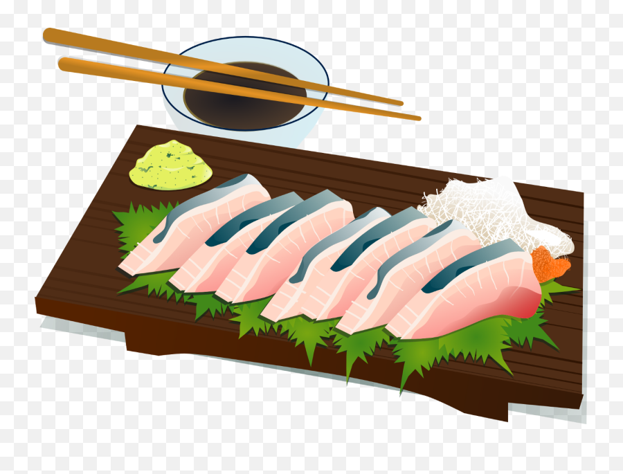 Similar Images For Raw Fish Cliparts - Japanese Food Clip Japan Food Cartoon Png Emoji,Fish Food Clipart