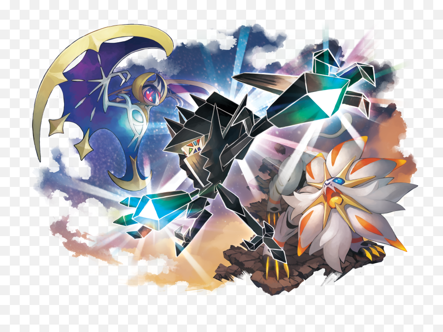 The New Pokémon Games On The Nintendo 3ds Are The Most - Solgaleo Lunala And Necrozma Emoji,3ds Png
