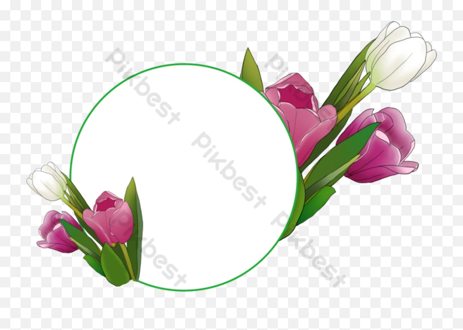 Beautiful Romantic Watercolor Flower Border Background Image Emoji,Watercolor Flower Transparent Background