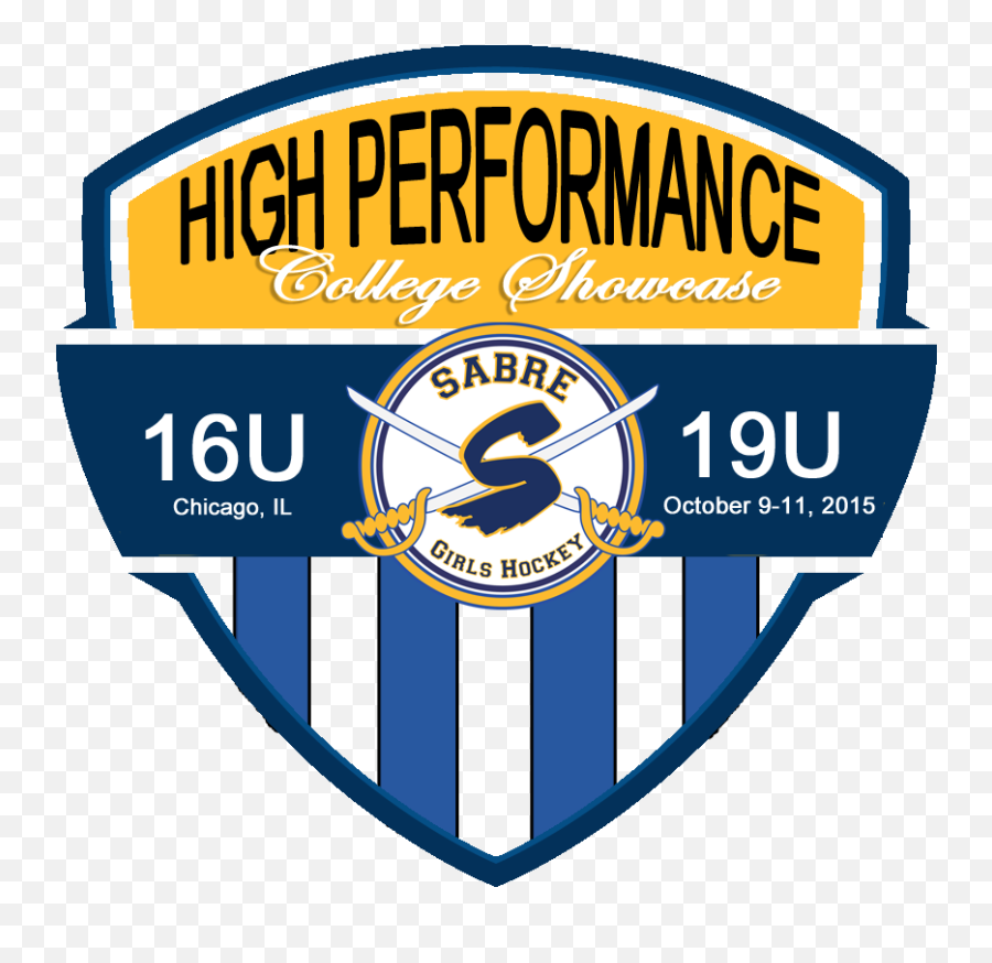 Sabre Girls Hockey High Performance College Showcase Emoji,Sabre Logo