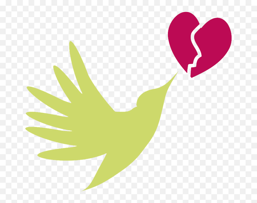 Download Broken Heart Clipart Heart - Broken Heart Dove Emoji,Broken Heart Clipart