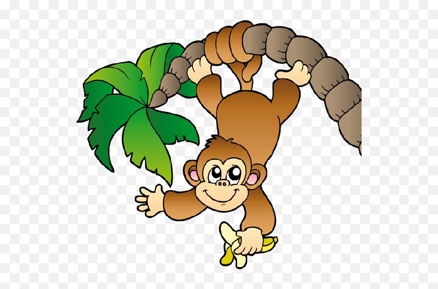 Jungle Clipart Cheeky Monkey - Monkeys Face Clipart Emoji,Jungle Clipart