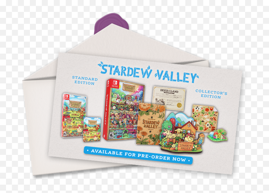 Stardew Valley - Collectoru0027s Edition Available Now Fangamer Packet Emoji,Stardew Valley Logo