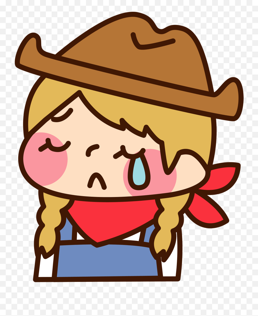 Sally Cowgirl Is Crying Clipart Free Download Transparent - Happy Emoji,Crying Clipart