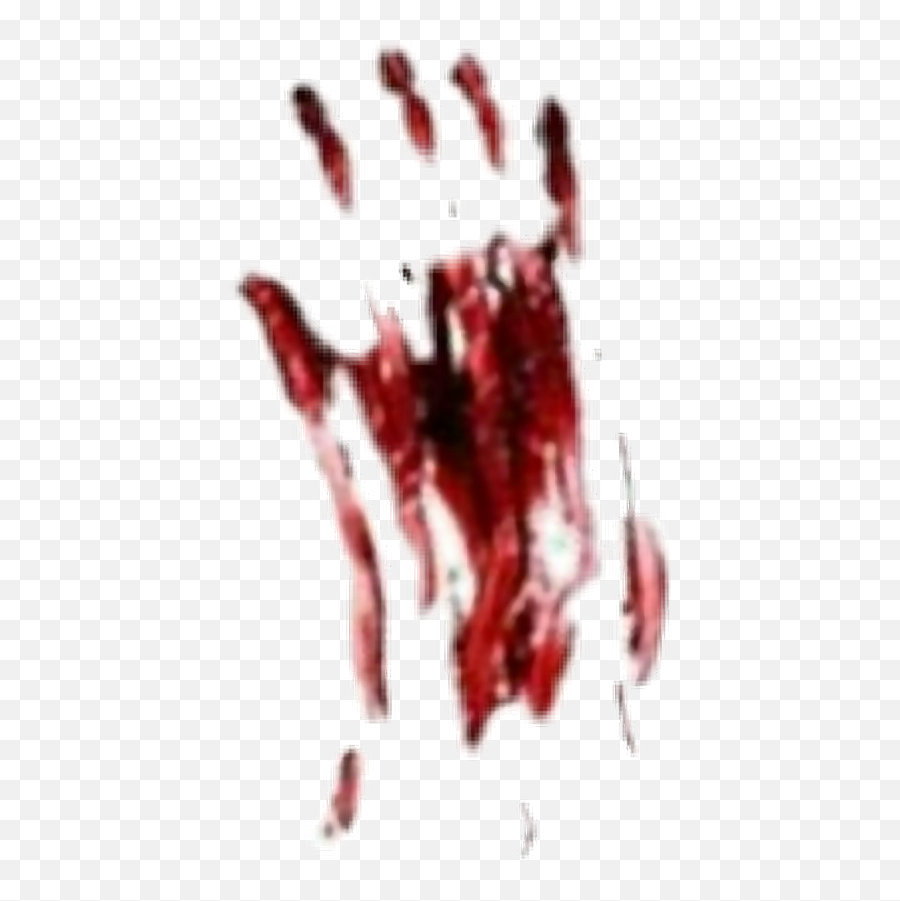 Blood Bloody Handprint Halloween Scary Creepy - Illustration Transparent Bloody Handprint Emoji,Handprint Clipart