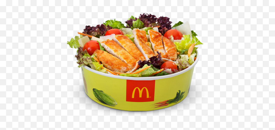Download Caesar Grilled Chicken Salad - Mcdonalds Salad Mcdonald Salads Menu Emoji,Salad Png