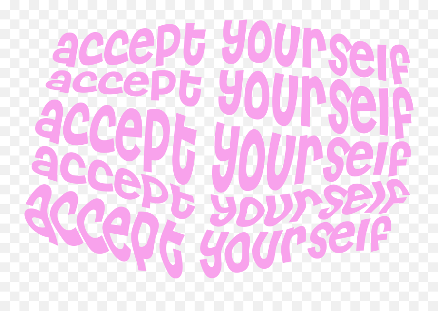 Aesthetic Stickers Png - Accept Yourself Aesthetic Stickers Png Transparent Black Aesthetic Stickers Emoji,Stickers Png