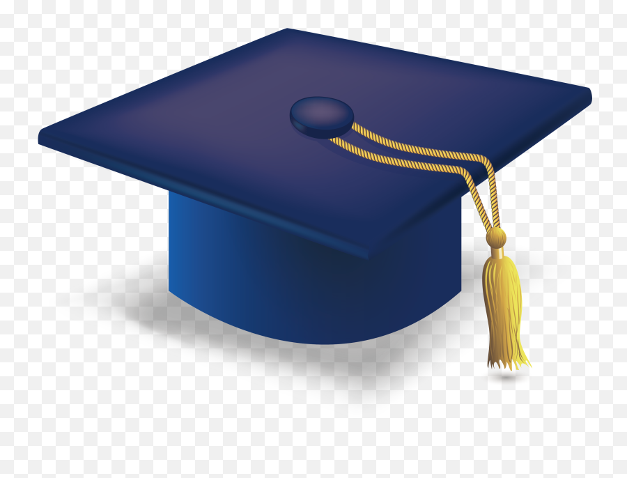 Blue Graduation Cap Png Download - Blue Graduation Cap Png Emoji,Graduation Cap Transparent Background