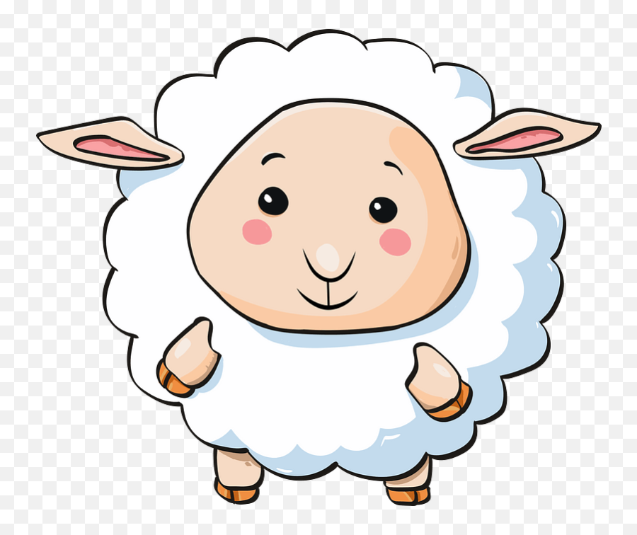 Cute Lamb Clipart Free Download Transparent Png Creazilla - Lamb Cute Png Emoji,Cute Clipart