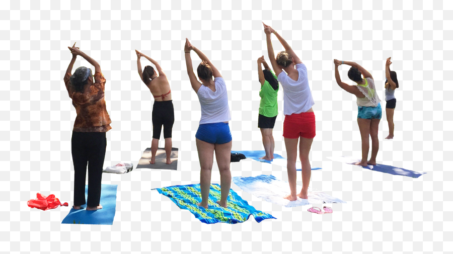 Yoga People Png Hd Png Download - People In Park Png Emoji,Group Of People Png
