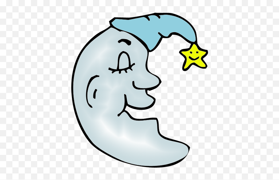 Clipart The Moon Transparent Png Image - Man In The Moon Clipart Emoji,Cartoon Moon Png