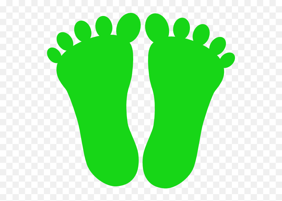 Green Footprints Clip Art - Clipart Footsteps Emoji,Footsteps Clipart
