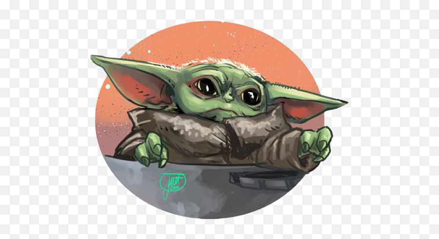Star Wars Cute Baby Yoda Png File - Cute Baby Yoda Png Emoji,Baby Yoda Png