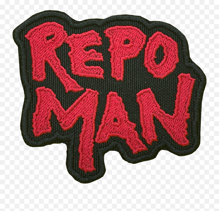 Repo Man Logo Patch U2013 Atom Age Industries Emoji,Lemonhead Logo