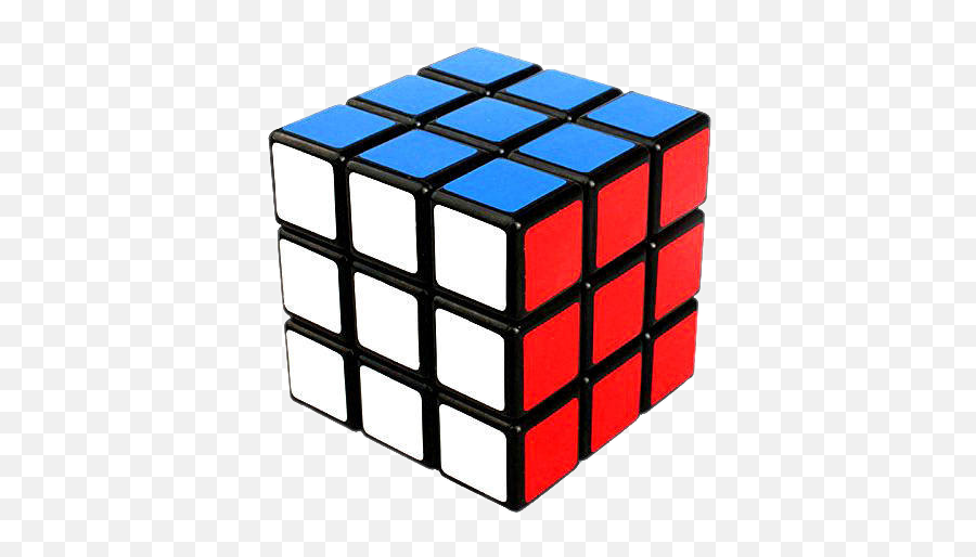 Rubik Cube White Red Blue Sticker By Criss Emoji,Rubik Cube Logo