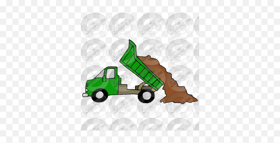 Dumptruck Picture For Classroom - Vertical Emoji,Dump Truck Clipart